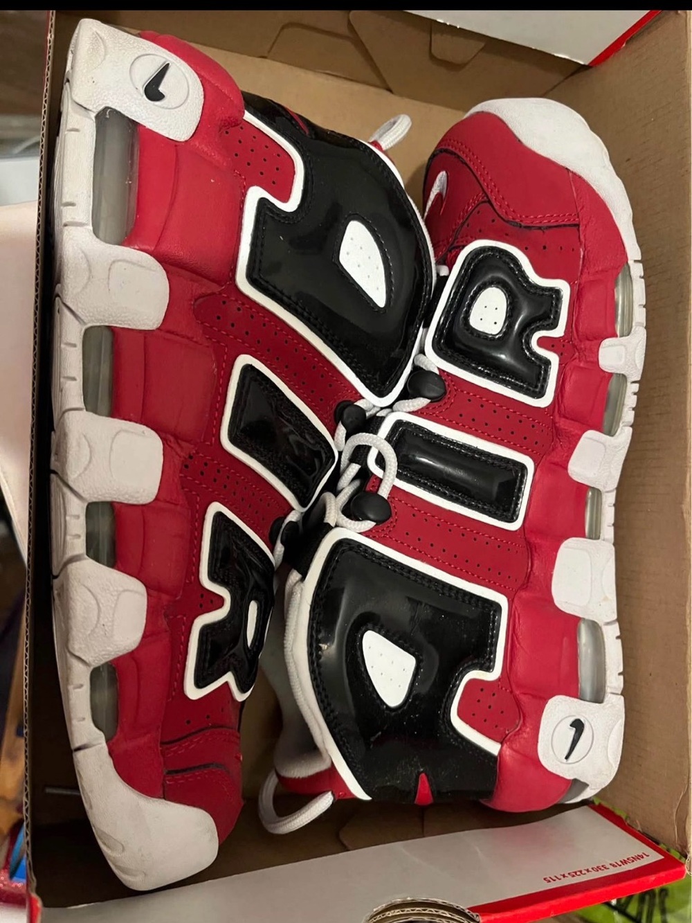 Nike Air More Uptempo Bulls Red 9